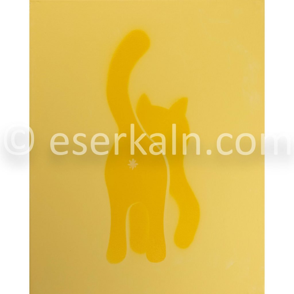 Cat Print - Yellow Cat