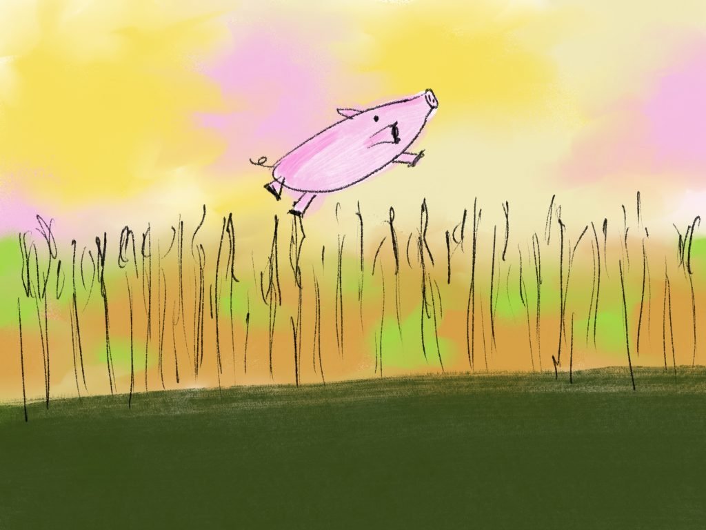 Pig Print - Over Corn Fields **FREE**