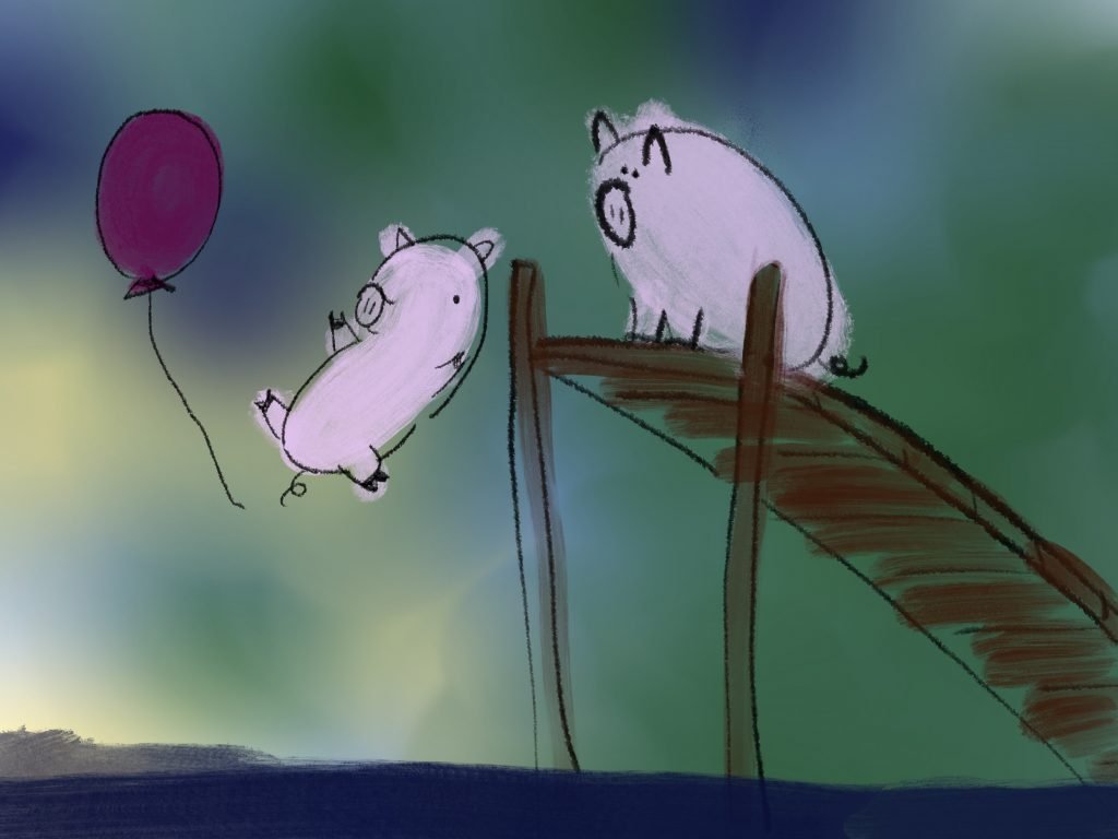 Pig Print - Balloon Teamwork **FREE**