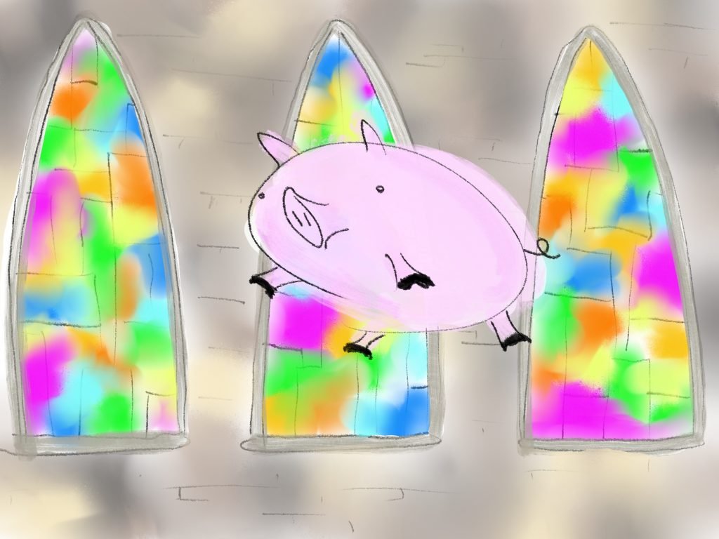 Pig Print - Cathedral **FREE**