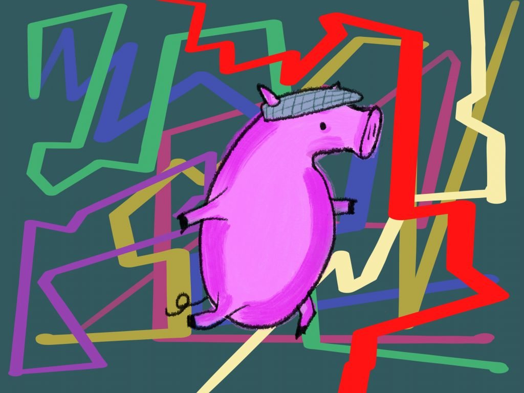 Pig Print - Hep Pig **FREE**