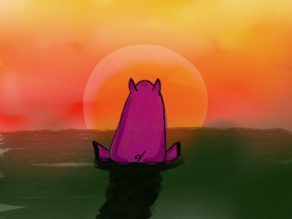 Pig Print - At Sunset **FREE**