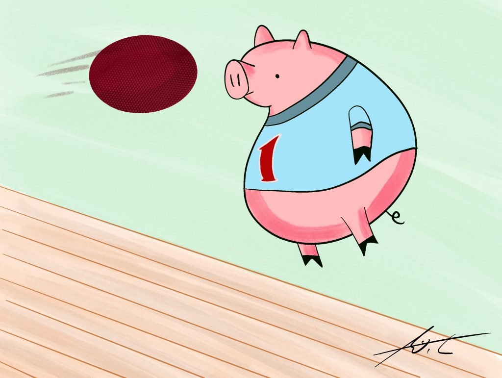 Pig Print - Gym was not Pig's favorite class **FREE**
