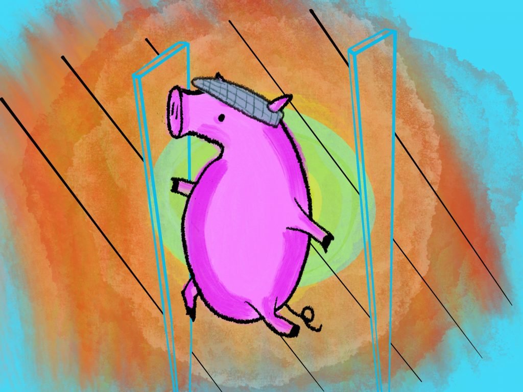 Pig Print - Hep Pig Dimensional Strolling **FREE**