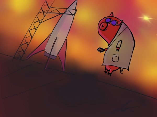 Pig Print - Rocket Ham  **FREE**
