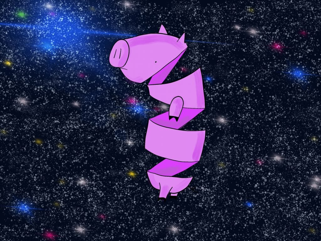 Pig Print - Unraveling in the Cosmos **FREE**