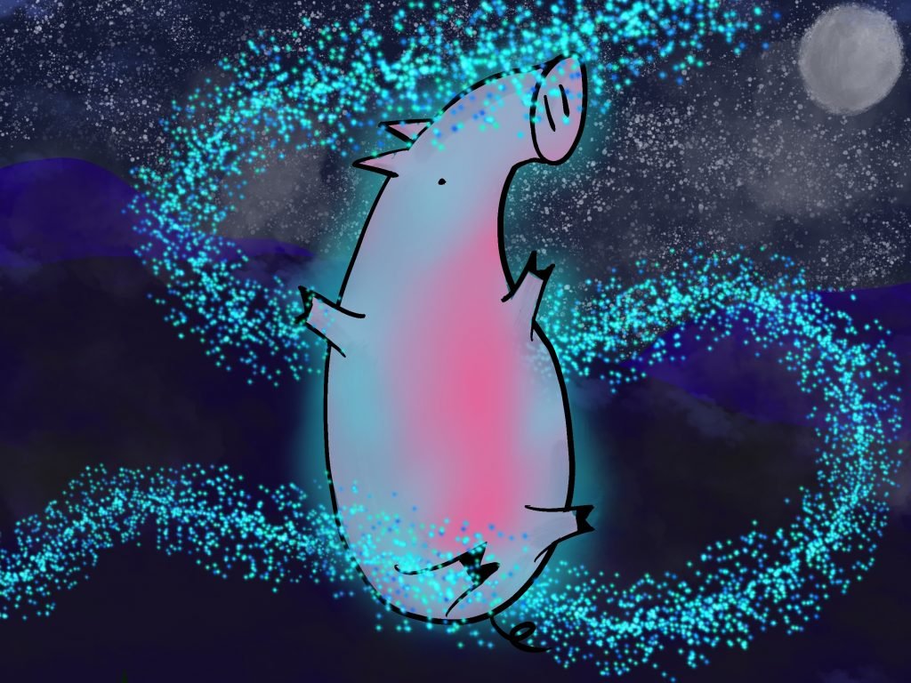 Pig Print - Befriending Fireflies **FREE**