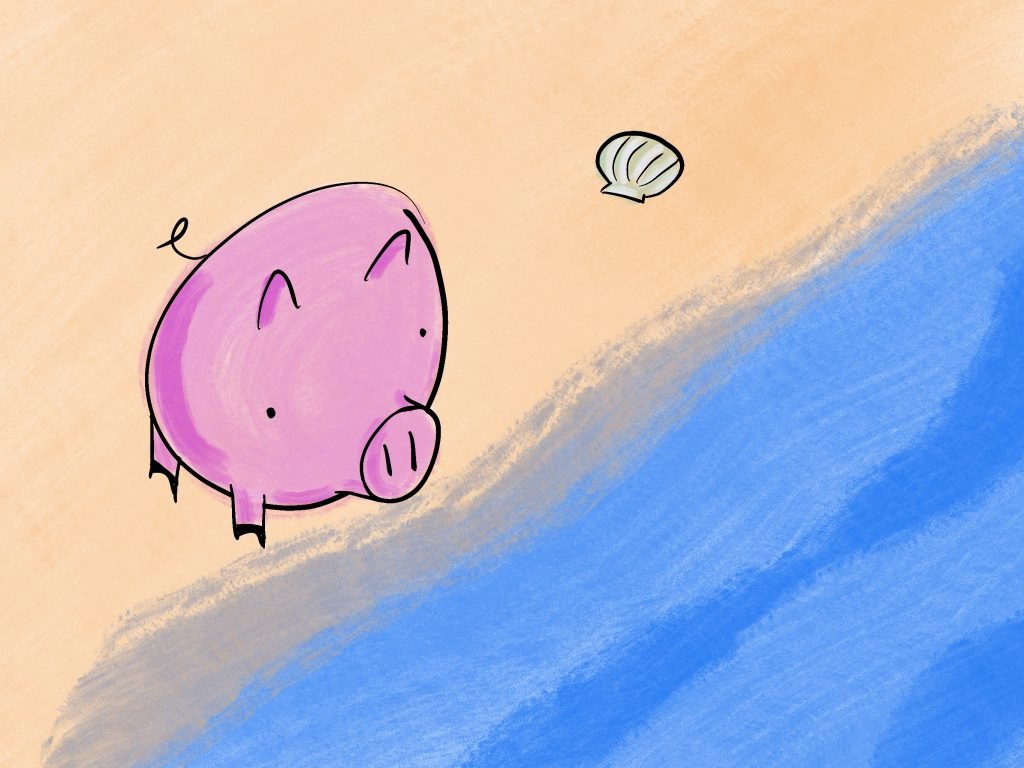 Pig Print - Tide Coming in **FREE**