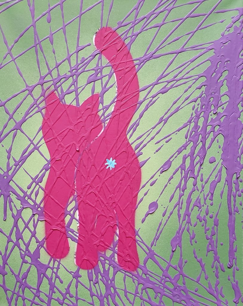 Cat Print - Purrple Rain