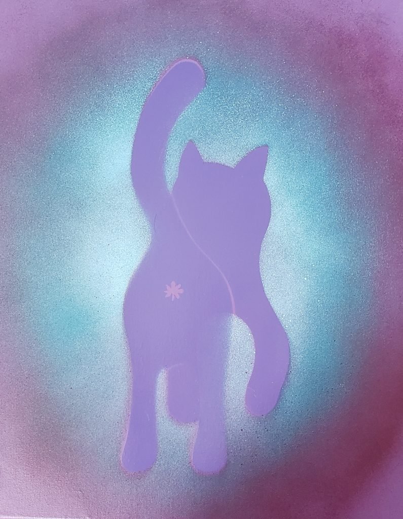 Cat Print - Purrple Haze