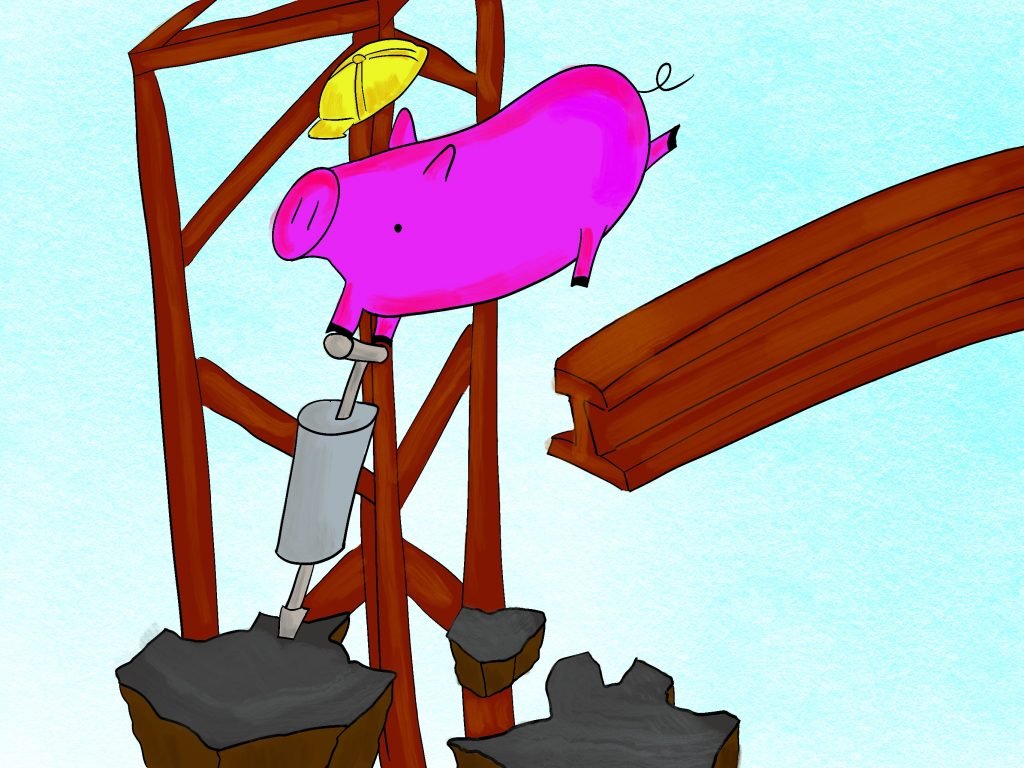 Pig Print - Construction Destruction