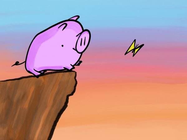 Pig Print - Butterfly Cliff