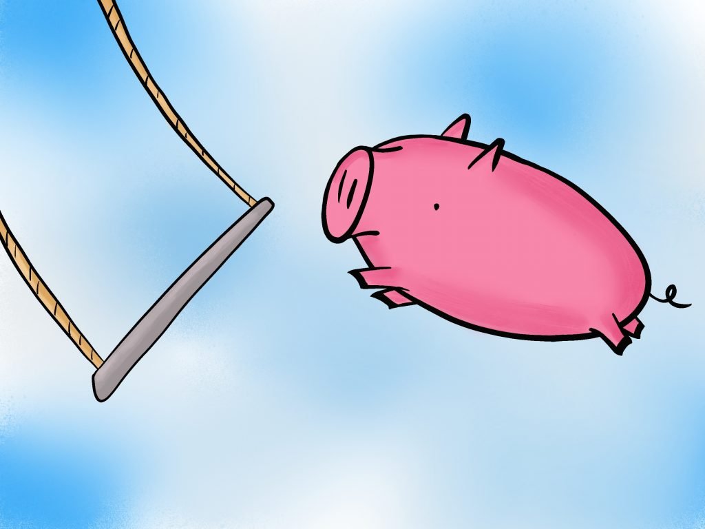 Pig Print - Leap Before You Look