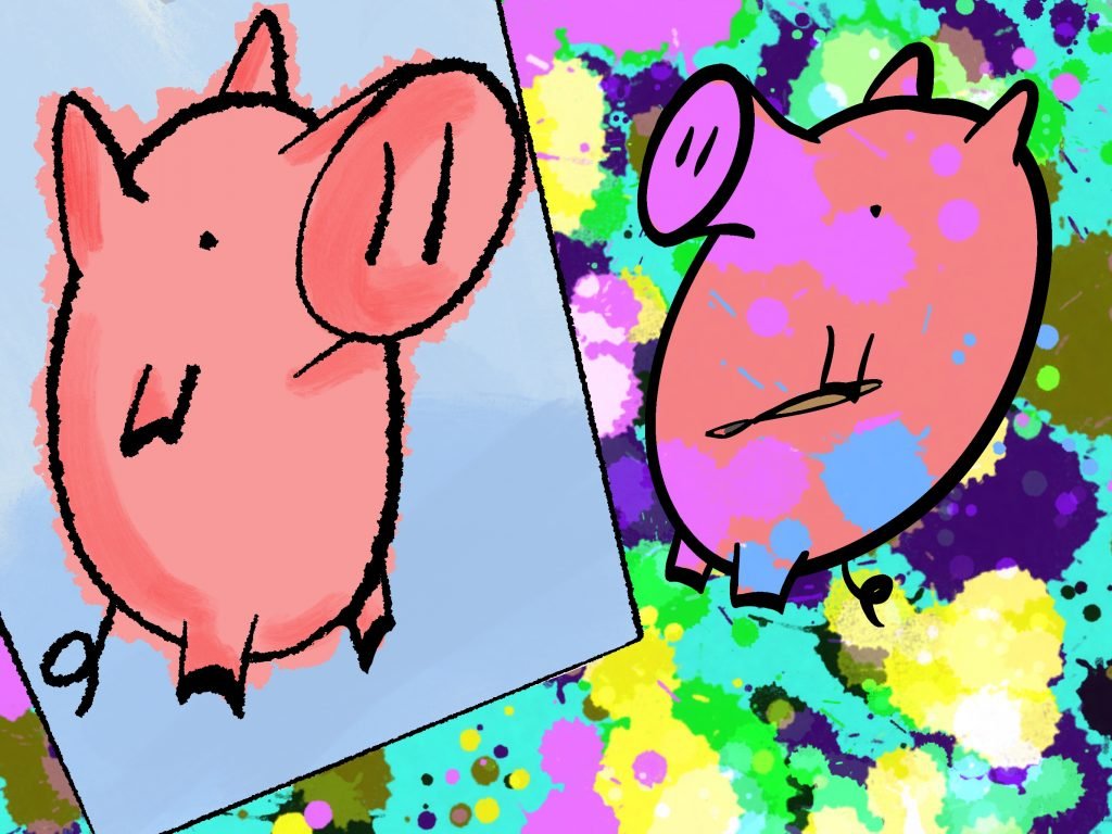 Pig Print - "Pig" by Pig
