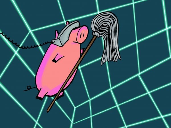 Pig Print - Virtual Mop Dancing
