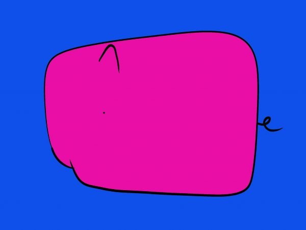 Pig Print - Less Than Blue