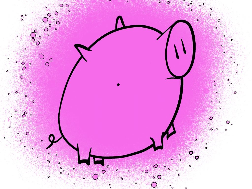 Pig Print - Effervescent